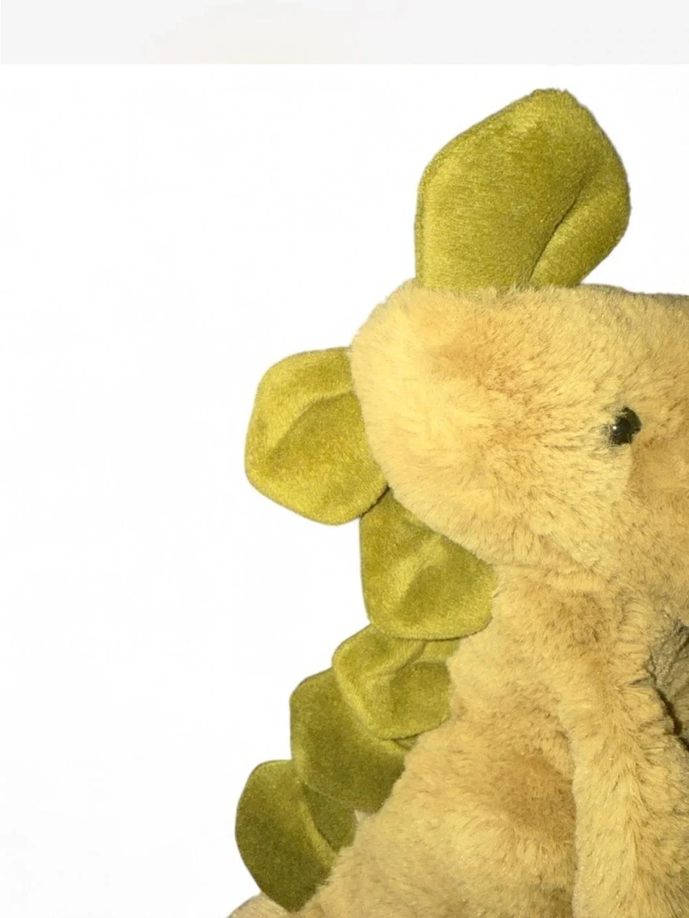 Jellycat Yellow Plush Dino Toy with Green Spines